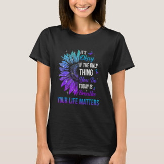 Your Life Matters Suicide Prevention Awareness Men Tシャツ