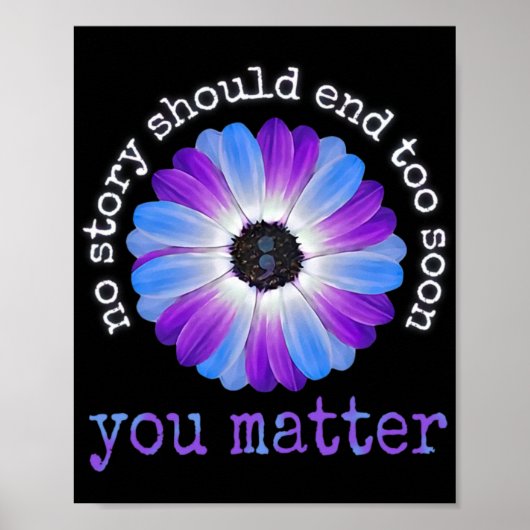 Your Life Problems Suicide Prevention Awareness Da ポスター (正面)