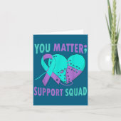 Your Life S Semicolon Suicide Prevention Awareness カード (正面)