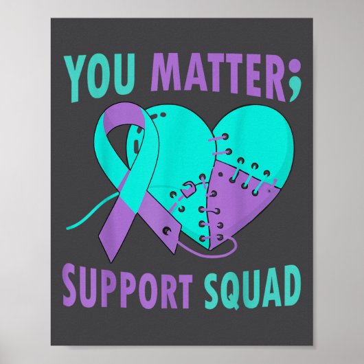 Your Life S Semicolon Suicide Prevention Awareness ポスター (正面)