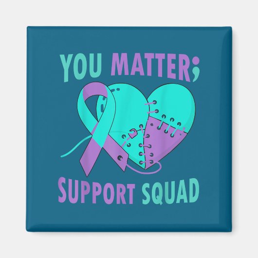 Your Life S Semicolon Suicide Prevention Awareness マグネット (正面)