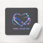 Your Life S Suicide Awareness Butterflies Heart マウスパッド (マウス)