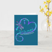 Your Life S Suicide Prevention Awareness Dragonfly カード (黄色い花)