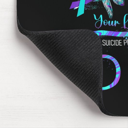 Your Life S Suicide Prevention Awareness Dragonfly マウスパッド (コーナー)