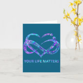 Your Life S Suicide Prevention Awareness Men Women カード (黄色い花)