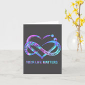 Your Life S Suicide Prevention Awareness Stay  カード (黄色い花)