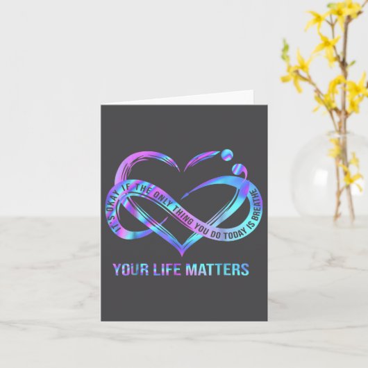 Your Life S Suicide Prevention Awareness Stay  カード (黄色い花)