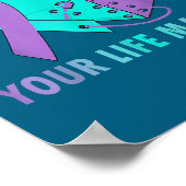 Your Life S Suicide Prevention Awareness Teal And ポスター (角)