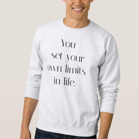 Your Limits Men's Basic Sweatshirt スウェットシャツ (正面)