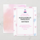 Your little favorite's birthday invitation (正面/裏面)