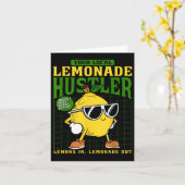 Your Local Lemonade Hustler Funny Lemon Stand Boss カード (黄色い花)