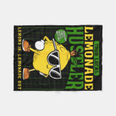 Your Local Lemonade Hustler Funny Lemon Stand Boss フリースブランケット (正面(横))