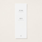 Your Logoソーシャルメディア白衣料品価格ラベル (裏面)