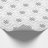 Your Logo | ビジネス 法人 モダン 企業 ラッピングペーパー (角)