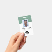 Your Logo 企業の Business Health Sage Green バッジ (手持ち)