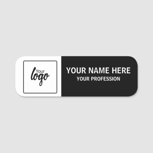 Your Logo and Name Personalized Employee 名札 (正面)
