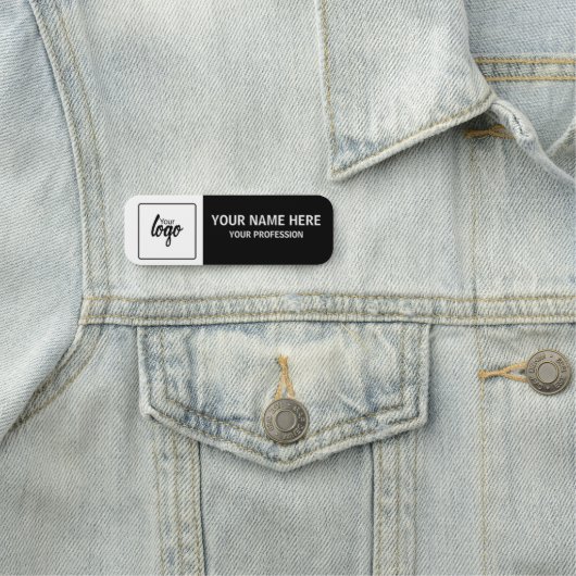 Your Logo and Name Personalized Employee 名札 (インサイチュ)