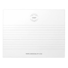 Your Logo and website lined Business promo Custom ノートパッド