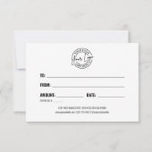 Your Logo Blue Business Gift Certificate 招待状 (裏面)