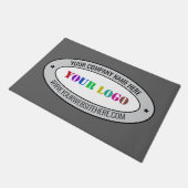 Your Logo Branded Business Office Doormat Example ドアマット (アングル)