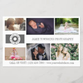 Your Logo Collage Professional Photographer QR チラシ (正面)