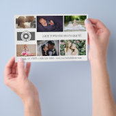Your Logo Collage Professional Photographer QR チラシ (ハンドル)