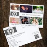 Your Logo Collage Professional Photographer QR チラシ<br><div class="desc">Marketing flyer for a professional photographer personalized with your photos,  logos,  contact information,  custom text,  and QR code.</div>