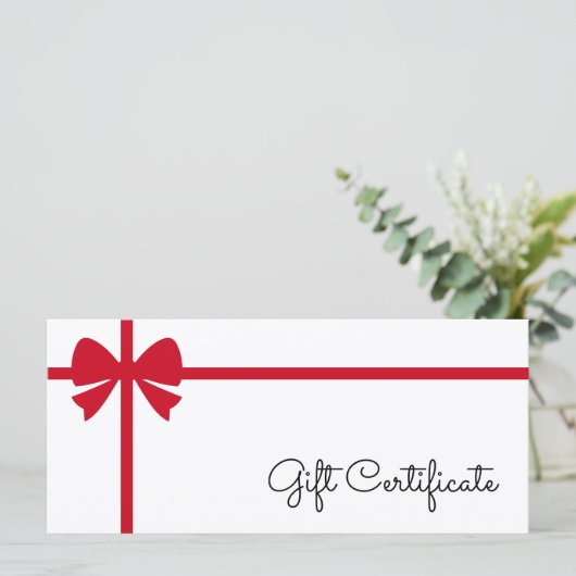 Your Logo Custom Business Gift Certificate (スタンド正面)