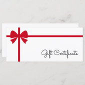 Your Logo Custom Business Gift Certificate (正面/裏面)