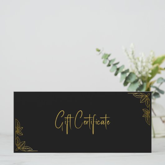 Your Logo Custom Business Gift Certificate (スタンド正面)