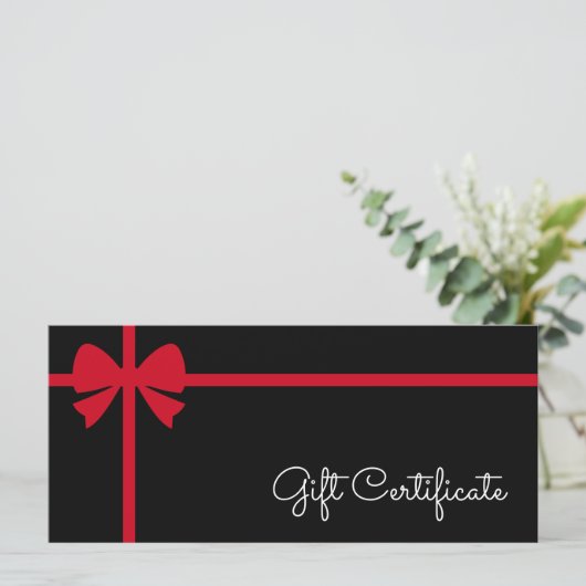 Your Logo Custom Business Gift Certificate (スタンド正面)