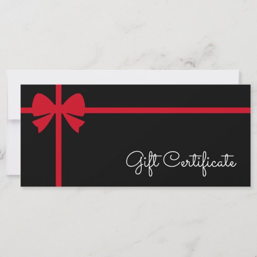 Your Logo Custom Business Gift Certificate (正面)