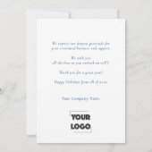 Your Logo Custom Business Marketing シーズンカード (裏面)