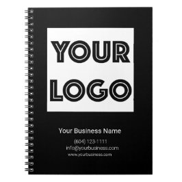 Your Logo Custom Business Marketing Black ノートブック
