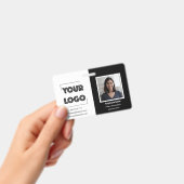 Your Logo Custom Business Marketing Employee バッジ (手持ち)