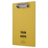 Your Logo Custom Business Marketing Gold クリップボード (左)