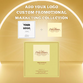 Your Logo Custom QR Code Marketing スクエア名刺