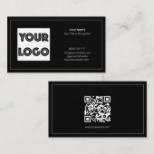 Your Logo Custom QR Code Marketing 名刺 (正面/裏面)