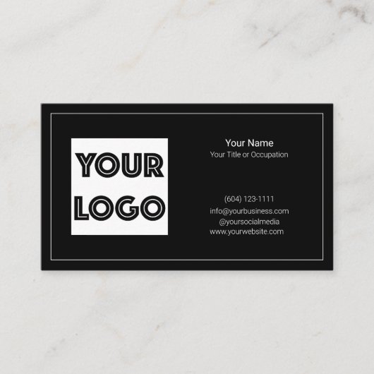 Your Logo Custom QR Code Marketing 名刺 (正面)