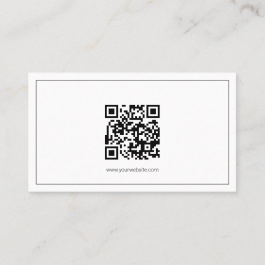Your Logo Custom QR Code Marketing 名刺 (裏面)