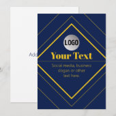 Your Logo & Customizable Design Template (正面/裏面)