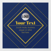 Your Logo & Customizable Design Template ウィンドウサイン (シート)
