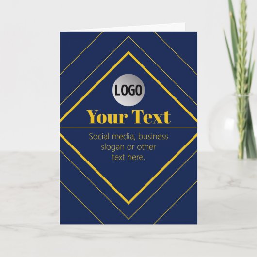 Your Logo & Customizable Design Template カード (正面)