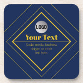 Your Logo & Customizable Design Template コースター (正面)