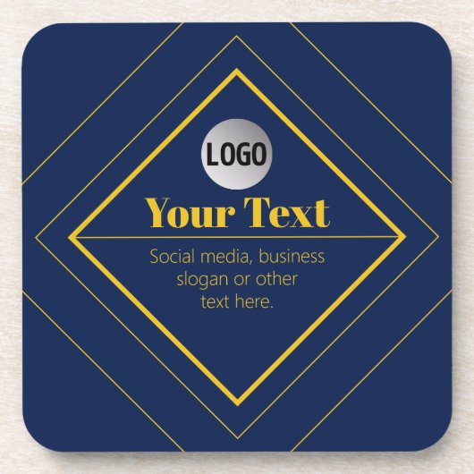 Your Logo & Customizable Design Template コースター (正面)