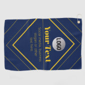 Your Logo & Customizable Design Template ゴルフタオル (横)