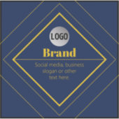 Your Logo & Customizable Design Template シール (正面)