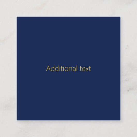 Your Logo & Customizable Design Template スクエア名刺 (裏面)