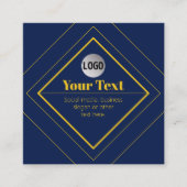 Your Logo & Customizable Design Template スクエア名刺 (正面)