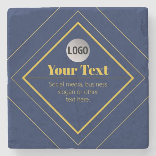 Your Logo & Customizable Design Template ストーンコースター (正面)